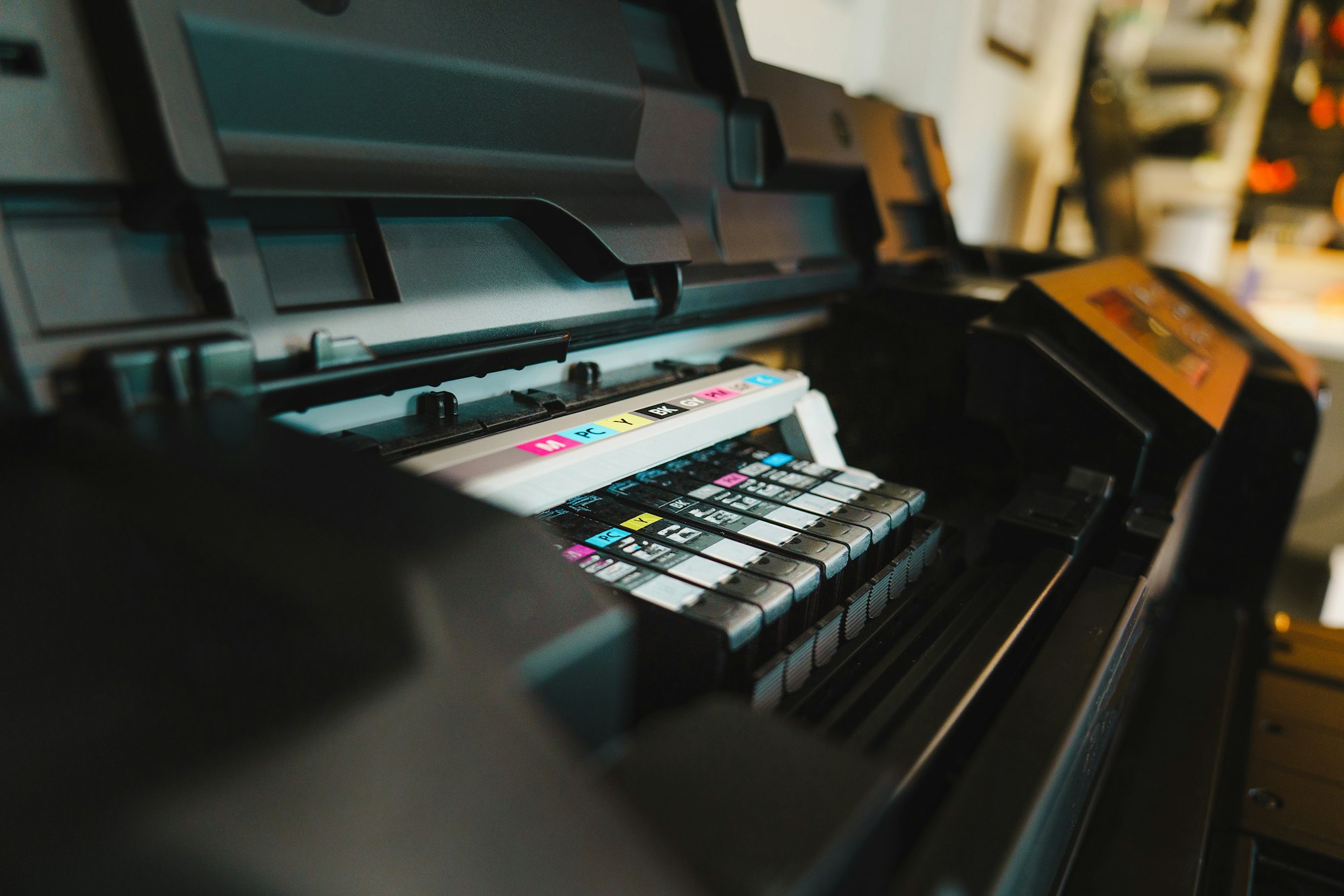 Plotter a getto d'inchiostro, dettaglio delle cartucce