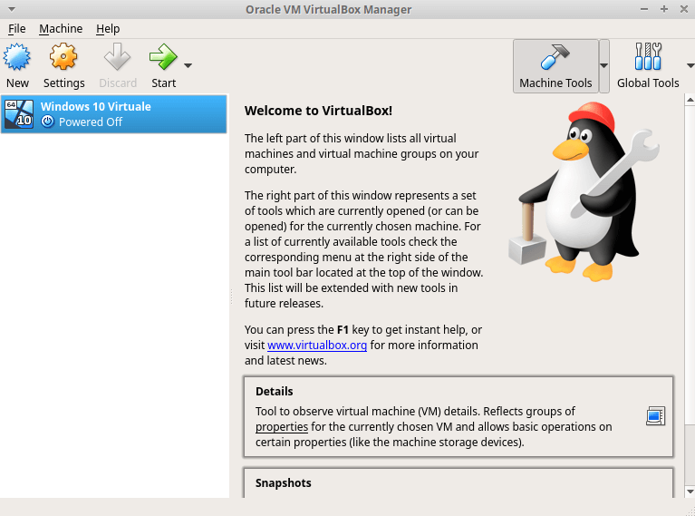 macchina virtuale windows inizio configurazione cpu ed altro