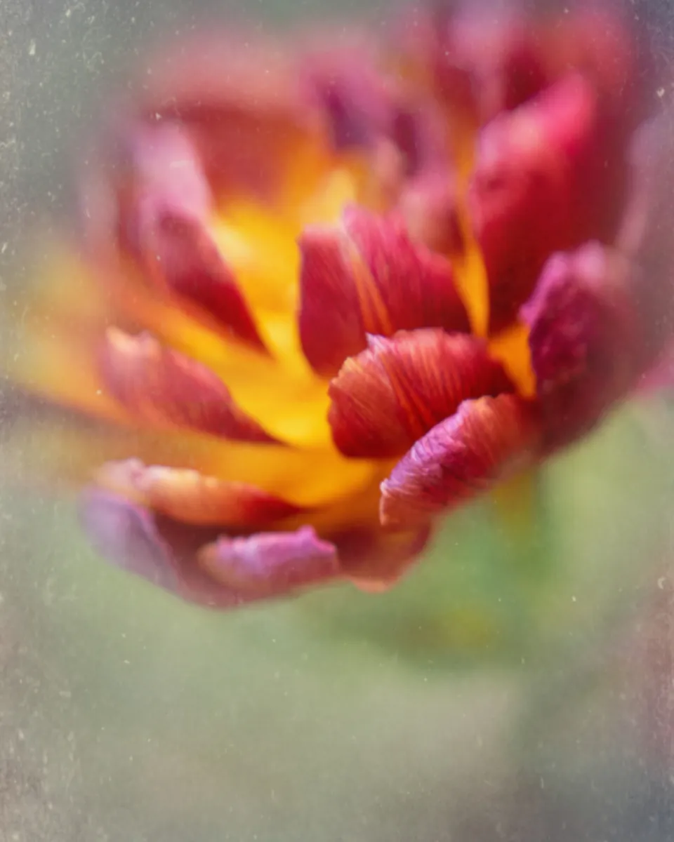 Peonia rossa e gialla