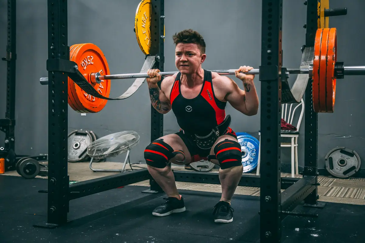 Squat con il bilanciere al rack